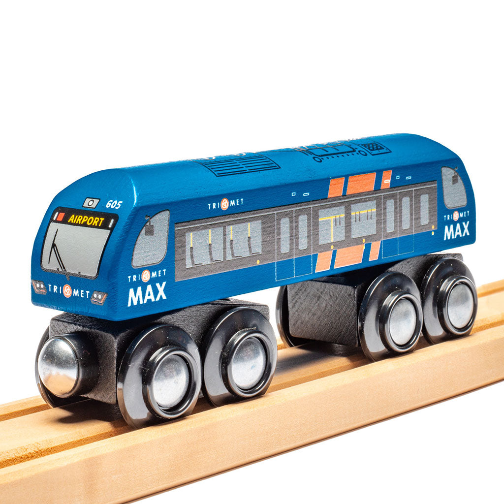 Portland TriMet MAX Light Rail Wooden Train